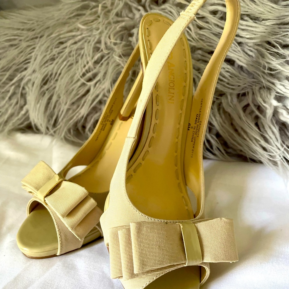 ENZO ANGIOLINI FABRIC SLINGBACK